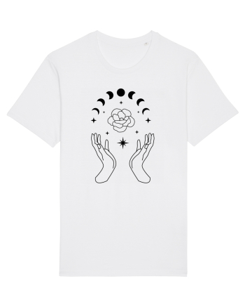 Mystic Moon Phases Hands White