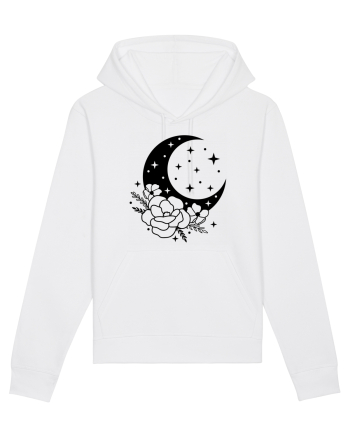 Mystic Moon Flowers bw White