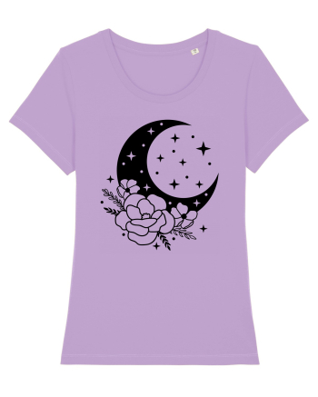 Mystic Moon Flowers bw Lavender Dawn