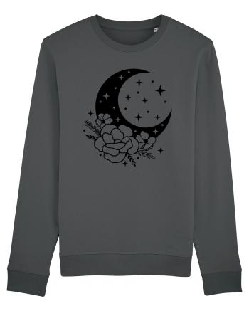 Mystic Moon Flowers bw Anthracite