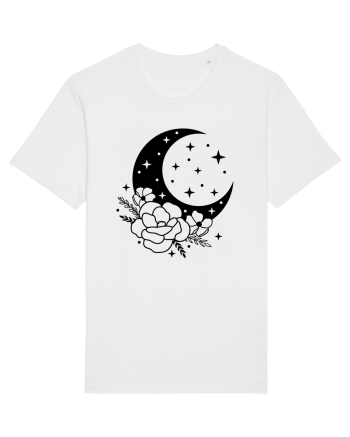 Mystic Moon Flowers bw White