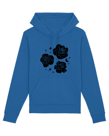 Mystic Flowers Black Royal Blue