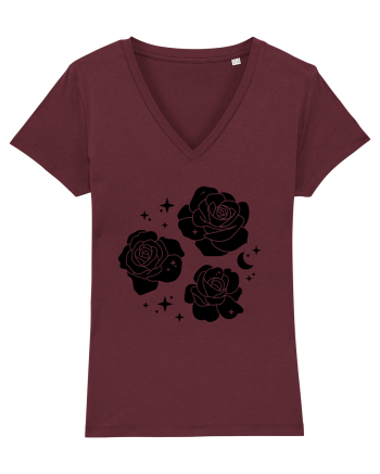 Mystic Flowers Black Burgundy
