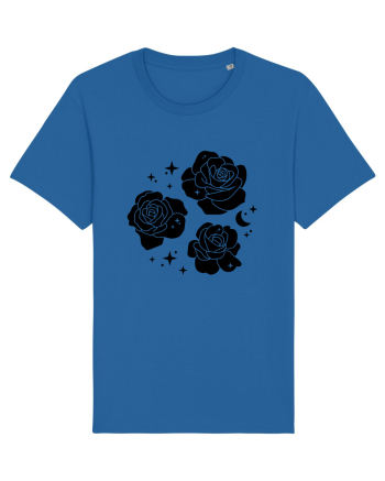 Mystic Flowers Black Royal Blue