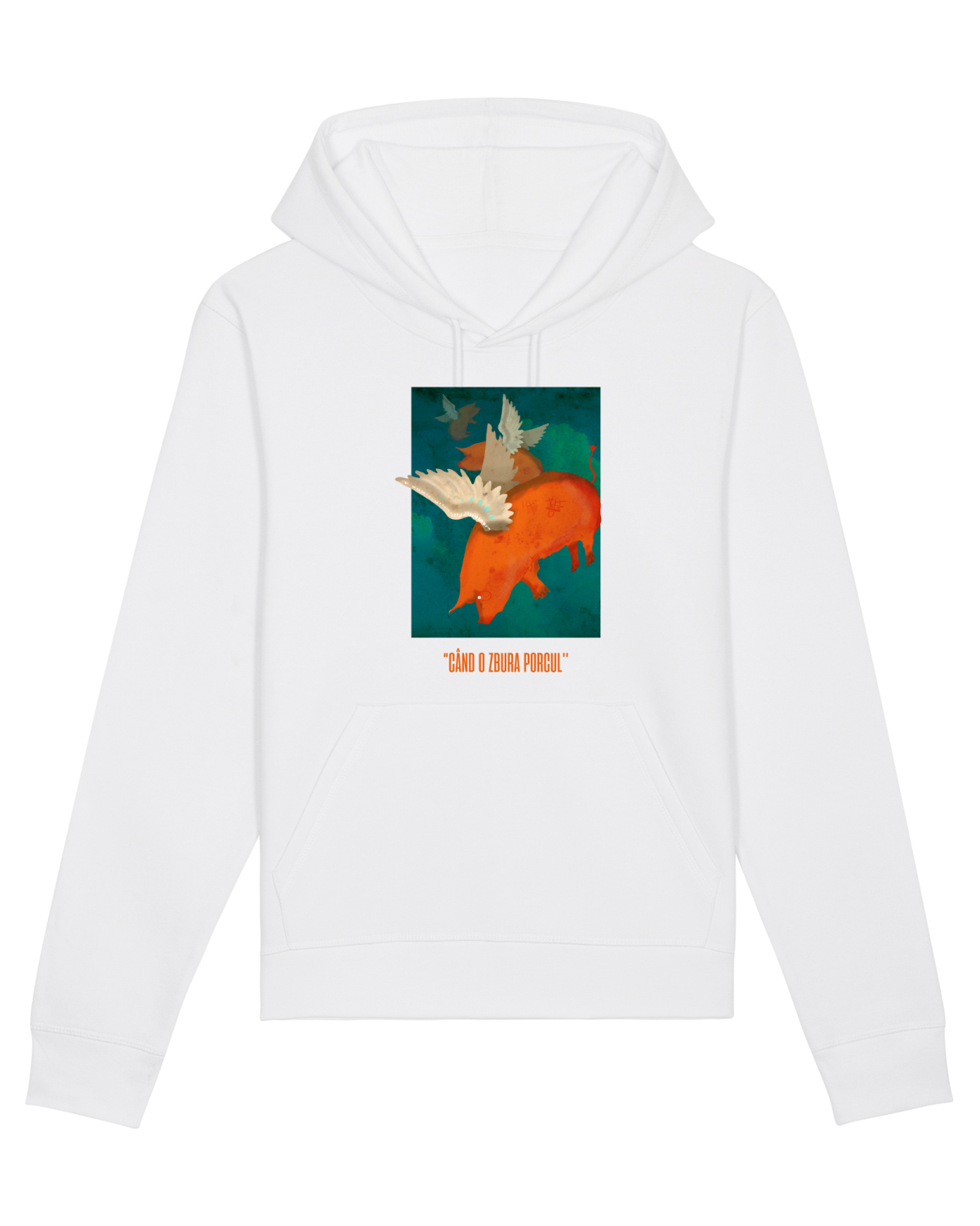 Hanorac Unisex Drummer White