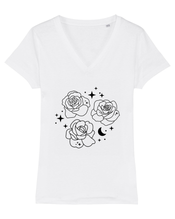 Mystic Flowers bw White