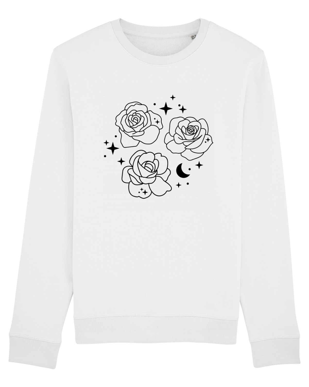 Bluză mânecă lungă Unisex Rise White