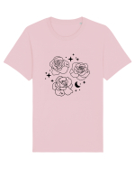 Mystic Flowers bw Tricou mânecă scurtă Unisex Rocker