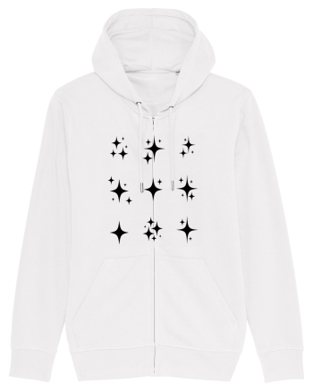 Stars Sparkle black White