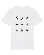 Stars Sparkle black Tricou mânecă scurtă Unisex Rocker
