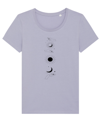 Woman Hand Moon Sun Lavender