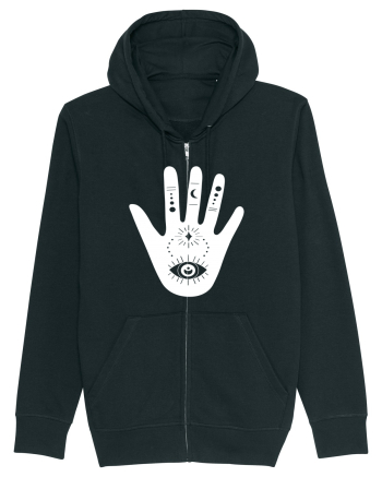 Esoteric Hand with Eye white Black