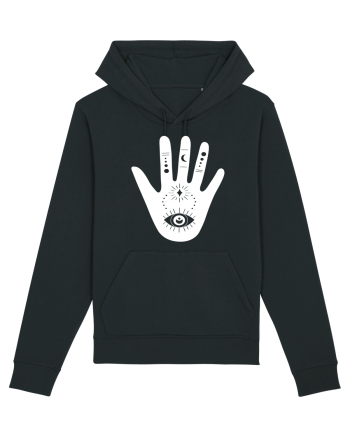 Esoteric Hand with Eye white Black