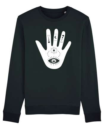 Esoteric Hand with Eye white Black