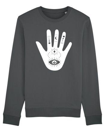 Esoteric Hand with Eye white Anthracite
