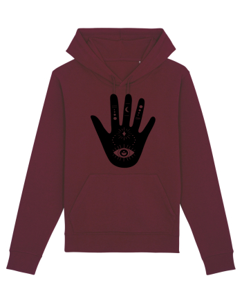 Esoteric Hand with Eye Black Burgundy