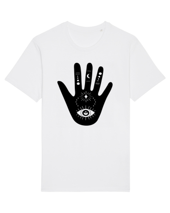 Esoteric Hand with Eye Black White