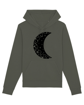 Moon With Flowers black Khaki
