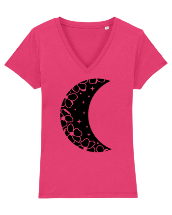Moon With Flowers black Raspberry