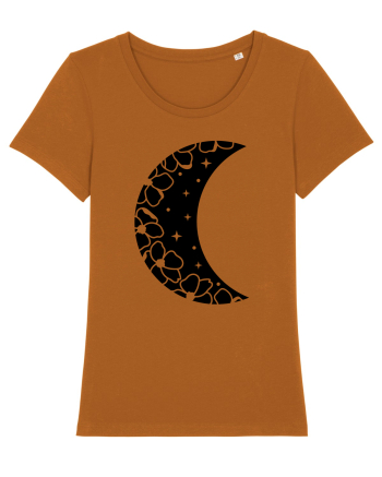 Moon With Flowers black Roasted Orange