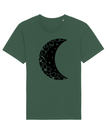 Moon With Flowers black Bottle Green