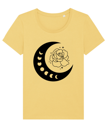 Celestial Moon Phases Flowers bw Jojoba