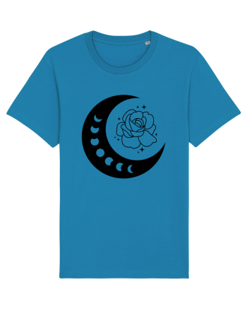 Celestial Moon Phases Flowers bw Azur