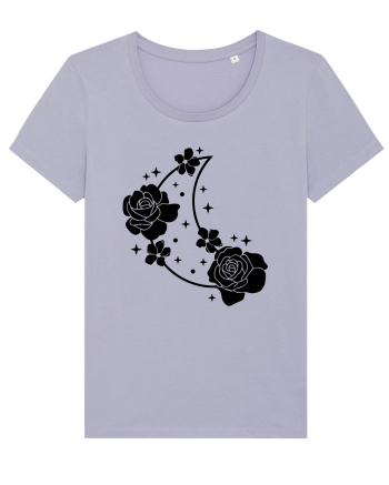 Celestial Moon Flowers Black Lavender