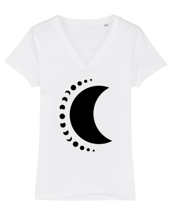 Fazele Lunii Moon Phases Black White