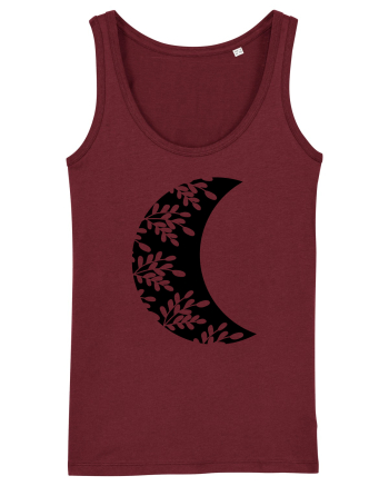 The Moon Luna black Burgundy