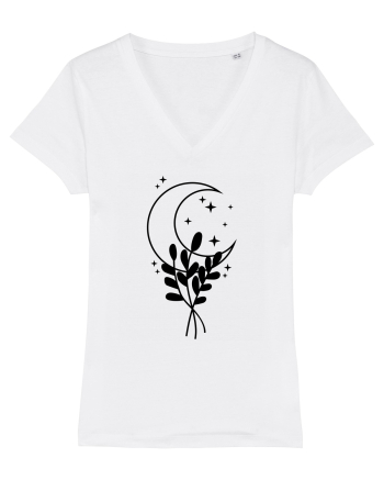 Moon Flower black White