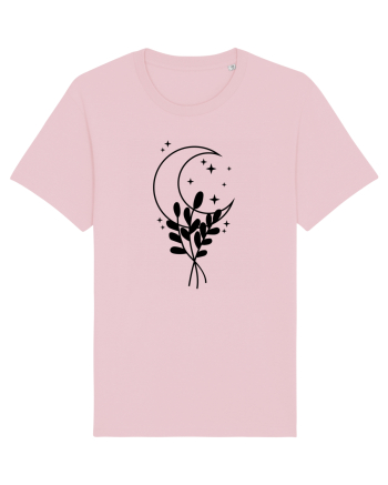 Moon Flower black Cotton Pink