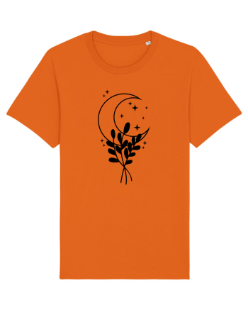 Moon Flower black Bright Orange