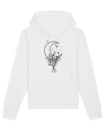 Moon Flower bw Hanorac Unisex Drummer