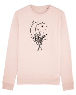 Moon Flower bw Bluză mânecă lungă Unisex Rise