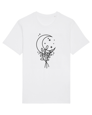 Moon Flower bw White
