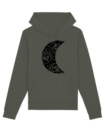 Moon Flowers black Khaki