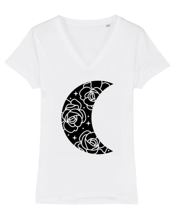 Moon Flowers black White