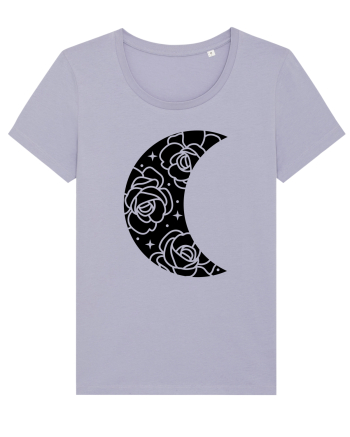 Moon Flowers black Lavender