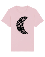 Moon Flowers black Tricou mânecă scurtă Unisex Rocker