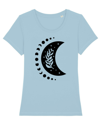 Fazele Lunii Moon Phases black Sky Blue