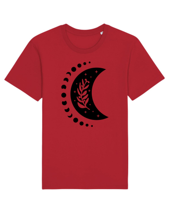 Fazele Lunii Moon Phases black Red