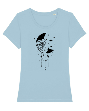 Celestial Moon bw Sky Blue