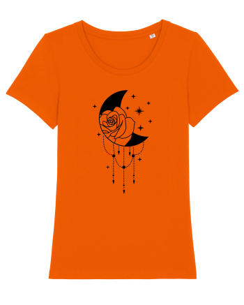 Celestial Moon bw Bright Orange
