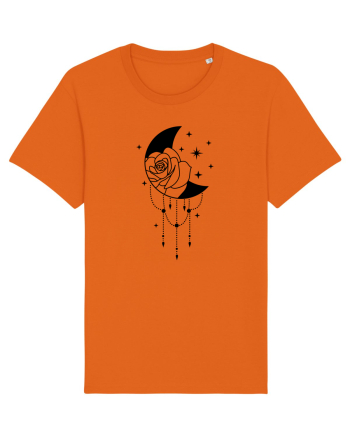 Celestial Moon bw Bright Orange