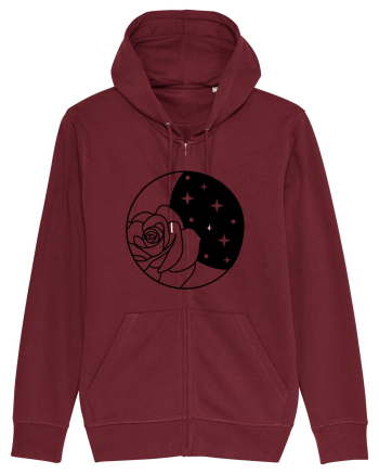 Celestial Flower Moon Burgundy
