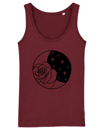 Celestial Flower Moon Burgundy