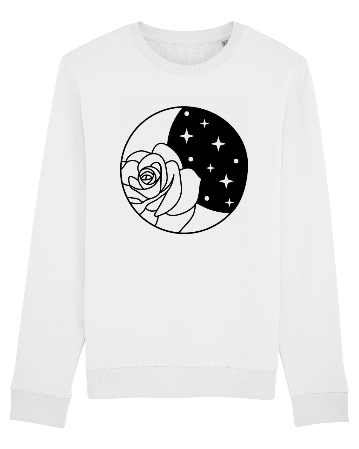 Bluză mânecă lungă Unisex Rise White