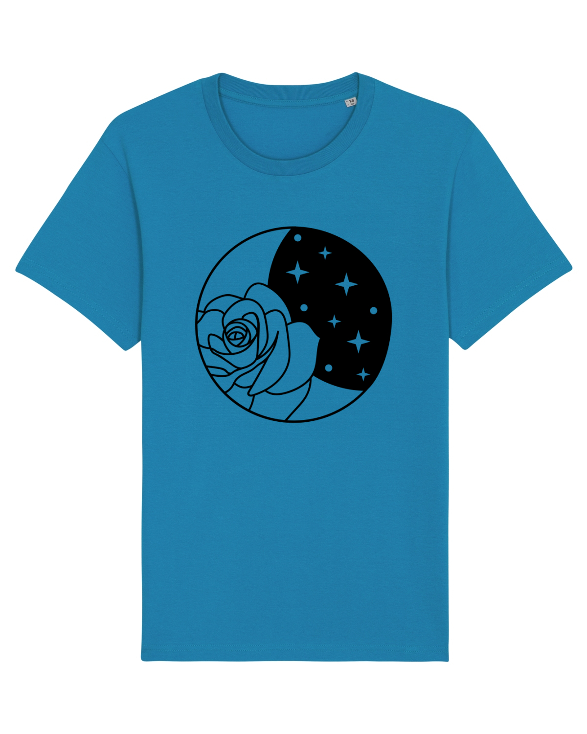 Tricou mânecă scurtă Unisex Rocker Azur