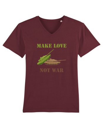 Make Love Not War Burgundy